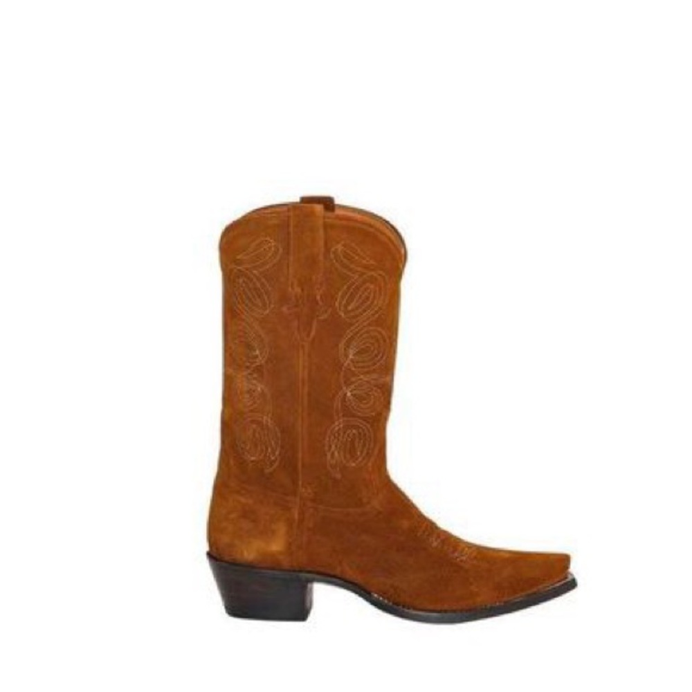 Miron Crosby Sally Boots in Pecan Suede 9.5